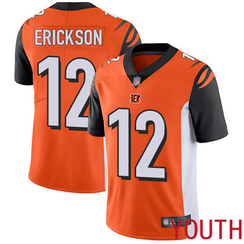 Cincinnati Bengals Limited Orange Youth Alex Erickson Alternate Jersey NFL Footballl 12 Vapor Untouchable